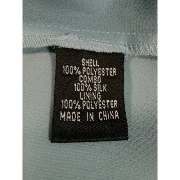 Vintage Teal Black Y2K Embroidered Silk Dress 10 Glam Fairy Dark Whimsigoth Bead - Picture 9 of 16